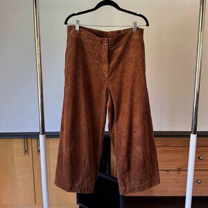Poetry Brown Wide Leg Corduroy Trousers